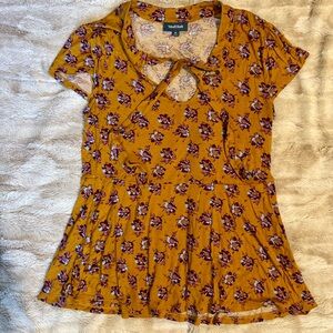 MODCLOTH | Peplum Floral Shirt